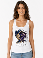 Cosmic Saiyan Prince Super Saiyan Blue Galaxy Melting Anime Art