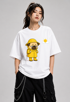 Grumpy Pug In Yellow Raincoat Sunny Day Funny Dog Meme