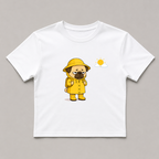 Grumpy Pug In Yellow Raincoat Sunny Day Funny Dog Meme