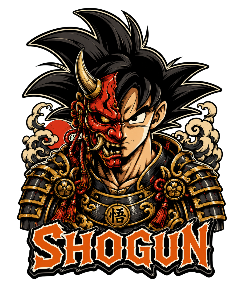 Shogun Saiyan Warrior Oni Mask Feudal Japanese Anime Streetwear