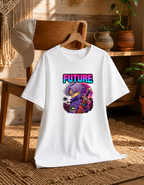 Future Time Warrior Synthwave Sword 80s Cyberpunk Retro Anime