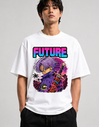 Future Time Warrior Synthwave Sword 80s Cyberpunk Retro Anime