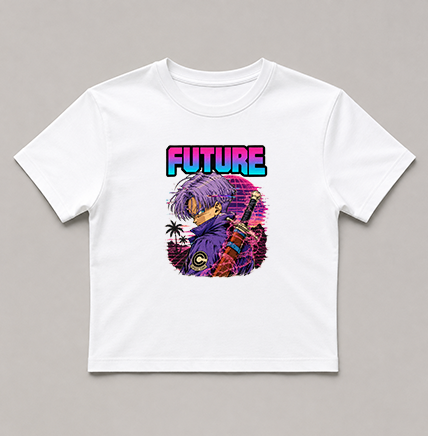 Future Time Warrior Synthwave Sword 80s Cyberpunk Retro Anime