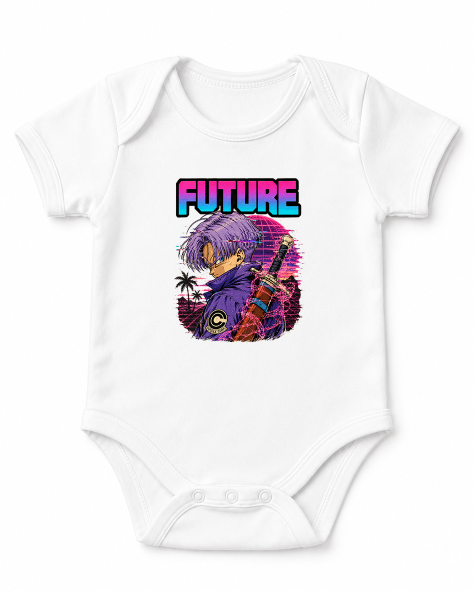Future Time Warrior Synthwave Sword 80s Cyberpunk Retro Anime