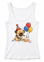 Grumpy Pug Birthday Boy Funny Sad Party Dog Cake Humor