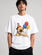 Grumpy Pug Birthday Boy Funny Sad Party Dog Cake Humor