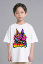 Beerus God Of Destruction Glitch Synthwave Retro Anime Comic