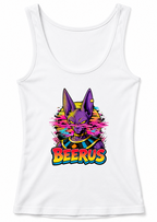 Beerus God Of Destruction Glitch Synthwave Retro Anime Comic