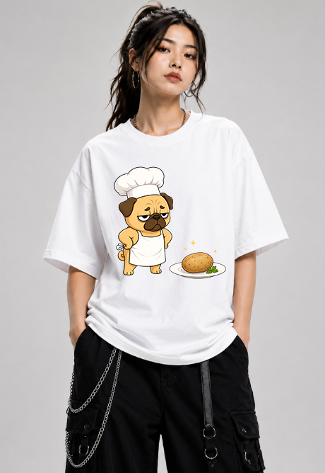 Funny Grumpy Chef Pug Potato Dinner Dog Meme
