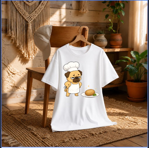 Funny Grumpy Chef Pug Potato Dinner Dog Meme