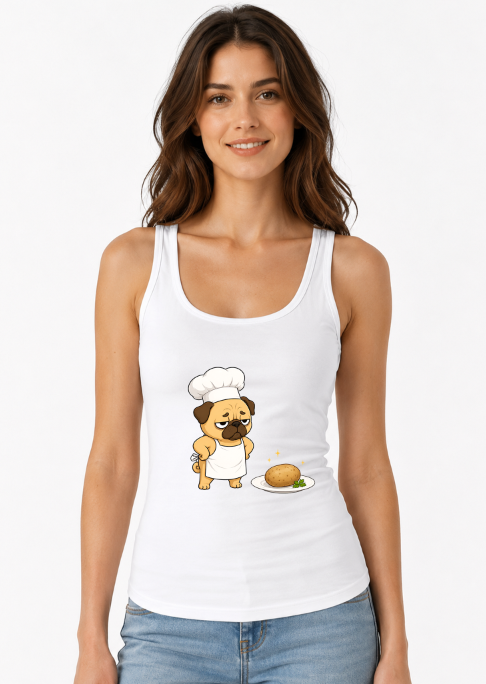 Funny Grumpy Chef Pug Potato Dinner Dog Meme