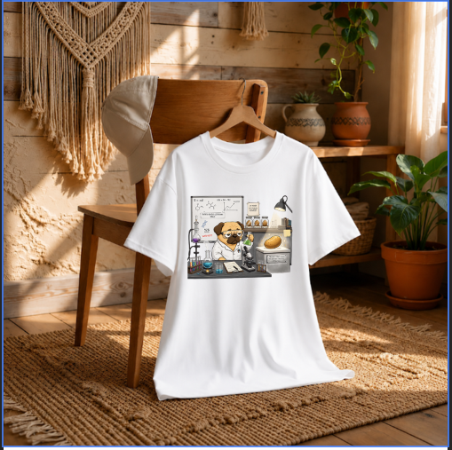 Pug Scientist Project Spud Potato Science Laboratory Humor