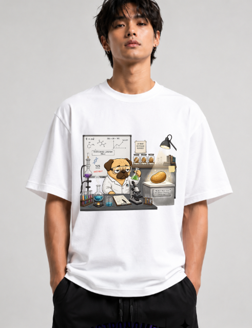 Pug Scientist Project Spud Potato Science Laboratory Humor