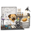 Pug Scientist Project Spud Potato Science Laboratory Humor