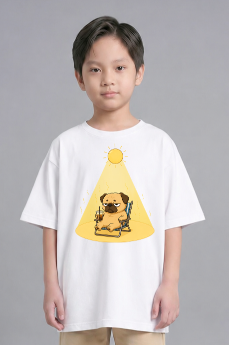 Too Hot Grumpy Pug Heatwave Summer Vacation Dog Humor