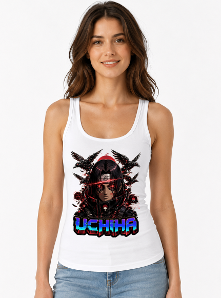 Cyber Itachi Sharingan Crows Uchiha Clan Cyberpunk Anime Streetwear