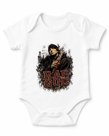 Rap God Detroit Hip Hop Legend Flaming Microphone Graphic