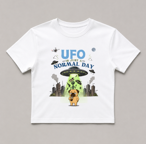 UFO Is Just A Normal Day Funny Pug Alien Abduction Meme