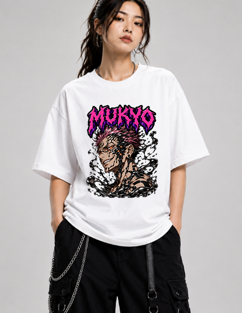 Mukyo Cursed King Liquid Symbiote Spiky Pink Hair Anime Streetwear