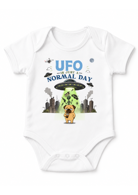 UFO Is Just A Normal Day Funny Pug Alien Abduction Meme