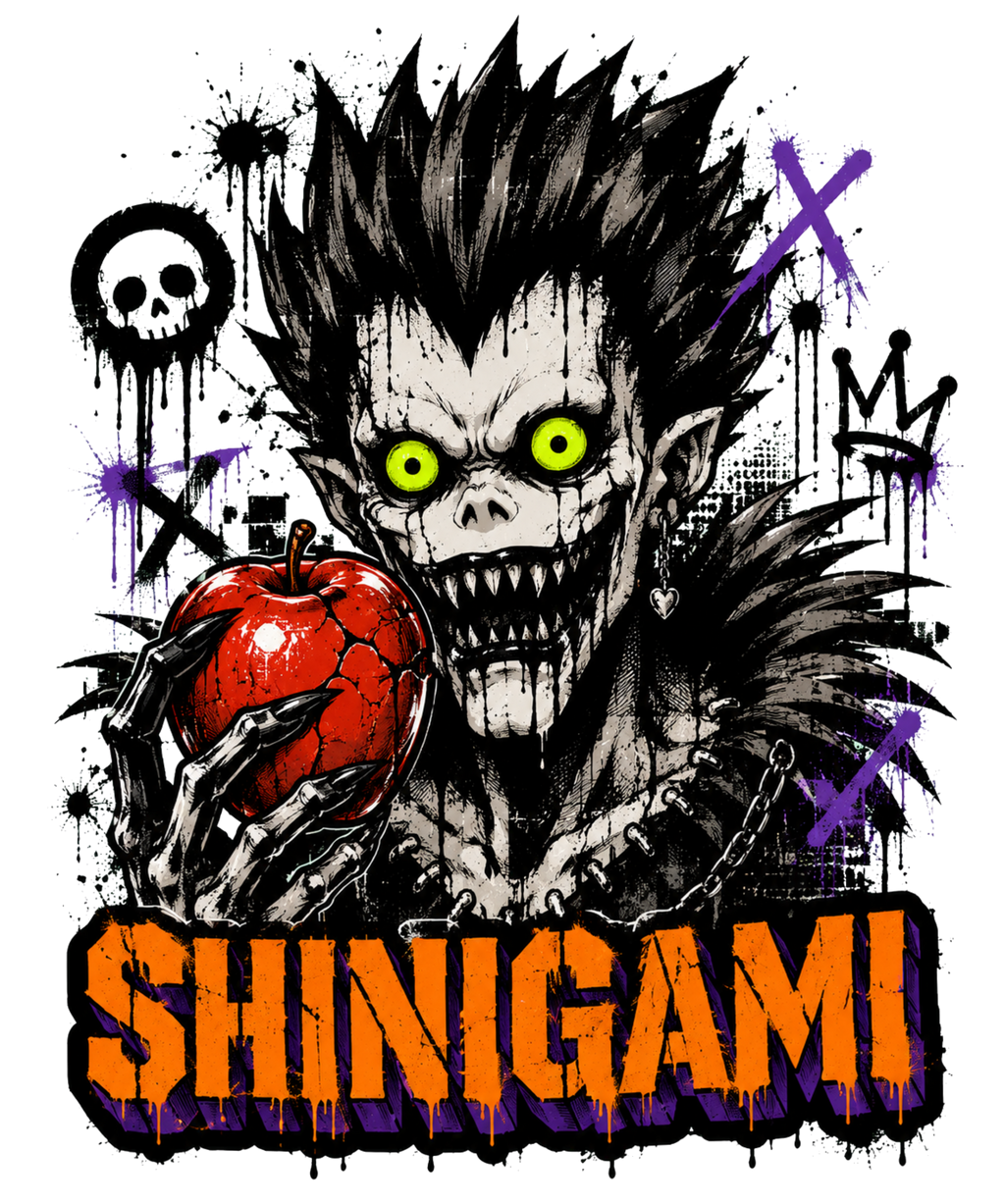 Shinigami Death God Ryuk Apple Grunge Dark Anime Streetwear