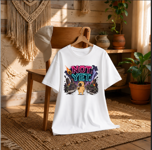 Not Yet Grumpy Pug Zombie Apocalypse Boba Tea Gamer Humor