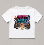 Grumpy Pug Riding T-Rex Dinosaur Volcano Apocalypse Funny Dog Humor