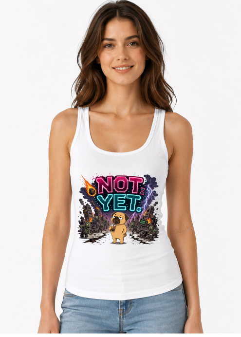 Grumpy Pug Riding T-Rex Dinosaur Volcano Apocalypse Funny Dog Humor