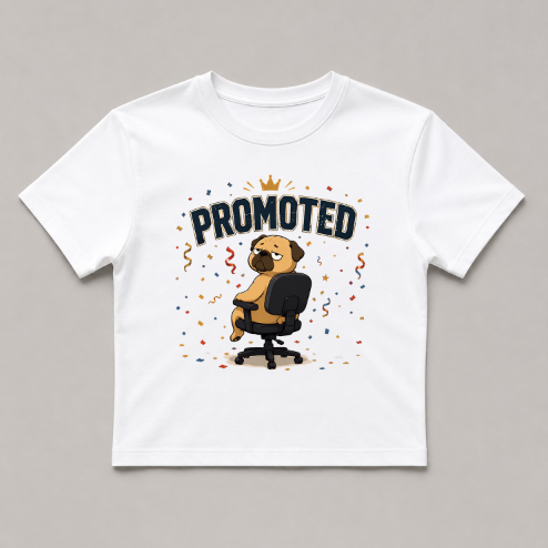 Promoted Grumpy Pug Office Chair Job Promotion Work Humor