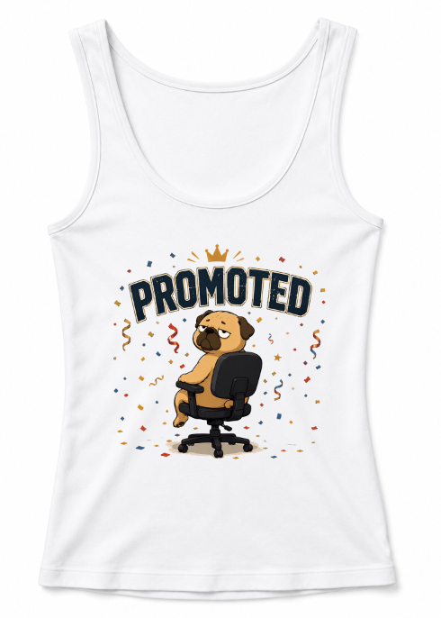 Promoted Grumpy Pug Office Chair Job Promotion Work Humor