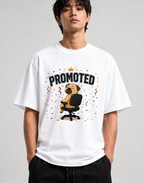 Promoted Grumpy Pug Office Chair Job Promotion Work Humor