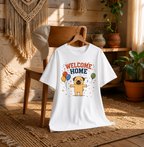 Welcome Home Grumpy Pug Hug Balloons Funny Dog Humor
