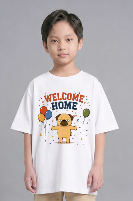 Welcome Home Grumpy Pug Hug Balloons Funny Dog Humor