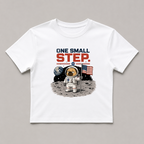 One Small Step Grumpy Pug Astronaut Moon Landing Space Dog Humor