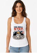 One Small Step Grumpy Pug Astronaut Moon Landing Space Dog Humor