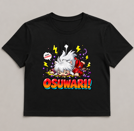Osuwari Sit Boy Demon Dog Chibi Funny Anime Streetwear