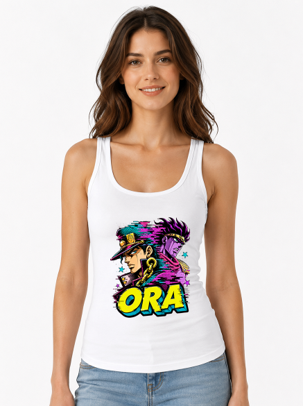 Ora Star Platinum Stand Jotaro Glitch Pop Art Anime Streetwear