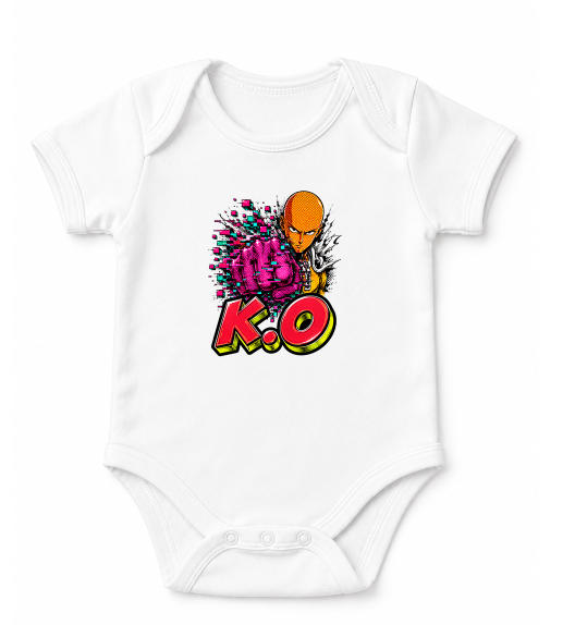 One Punch KO Hero Glitch Pixel Fist Halftone Anime Streetwear