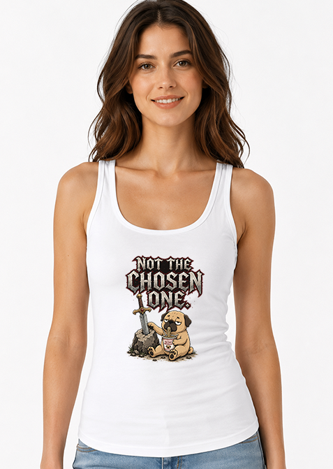 Not The Chosen One Funny Pug Sword in the Stone Instant Noodles Gamer Humor