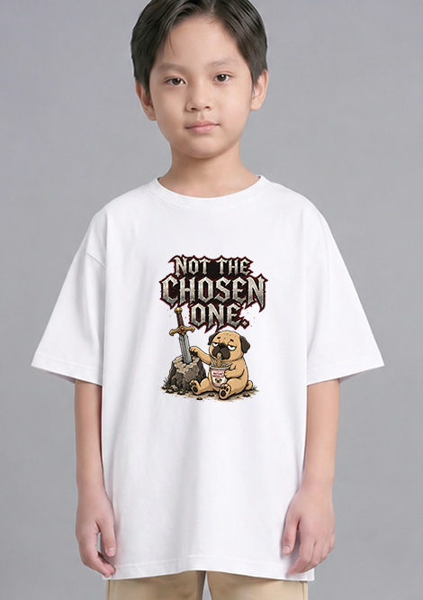 Not The Chosen One Funny Pug Sword in the Stone Instant Noodles Gamer Humor