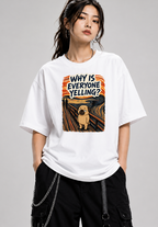 Why Is Everyone Yelling Funny Pug The Scream Edvard Munch Art Parody