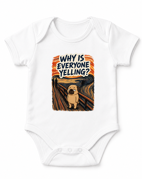 Why Is Everyone Yelling Funny Pug The Scream Edvard Munch Art Parody