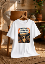 Why Is Everyone Yelling Funny Pug The Scream Edvard Munch Art Parody