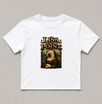 Lisa Had A Point Funny Pug Mona Lisa Art Parody Vintage Renaissance Aesthetic