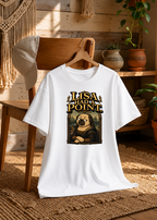 Lisa Had A Point Funny Pug Mona Lisa Art Parody Vintage Renaissance Aesthetic