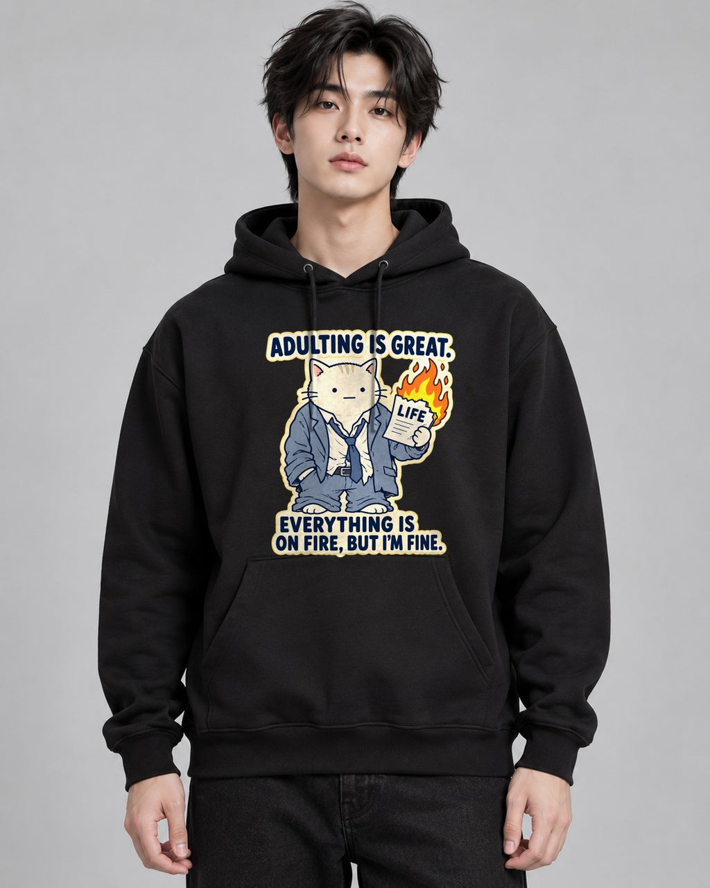 Adulting Is Fine - Black