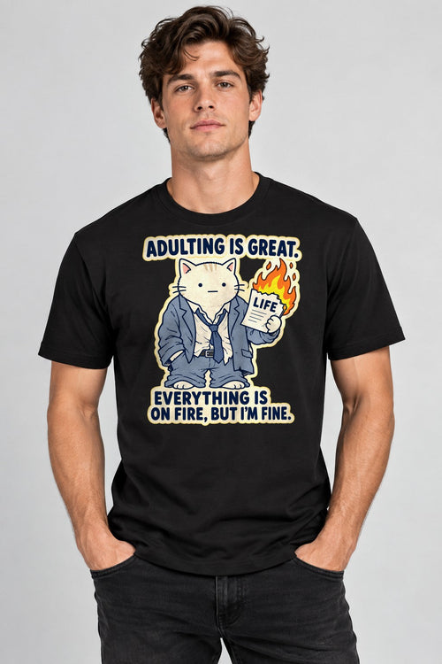 Adulting Is Fine - Black