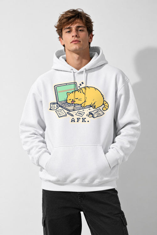 AFK Cat Nap - White