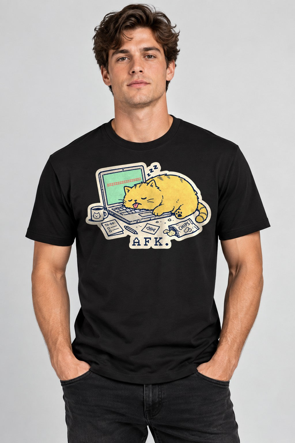 AFK Cat Nap - Black