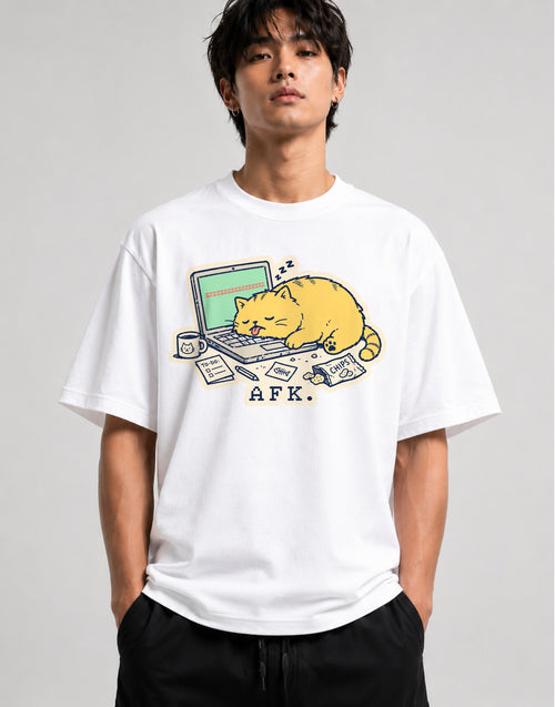 AFK Cat Nap - White